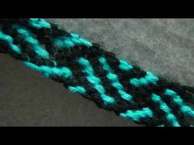 ► Friendship Bracelet Tutorial - Striped Weave