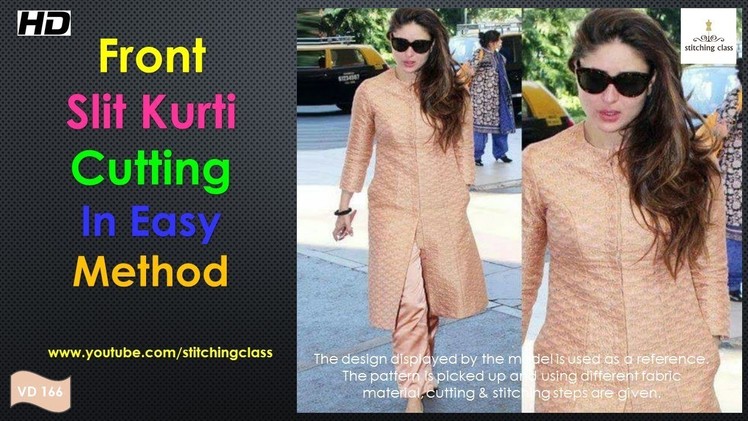 Front Slit Kurti Cutting in very Easy Steps