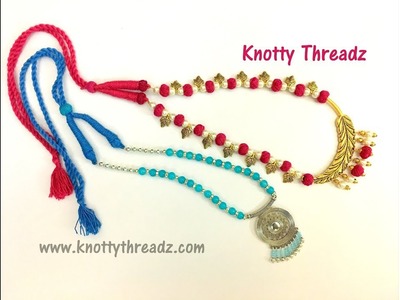 Handmade Antique Necklace | Gold and Silver | Festive Collection | www.knottythreadz.com