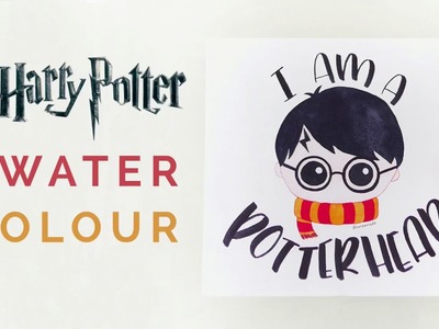 Harry Potter "I AM A POTTERHEAD" Watercolour Timelapse