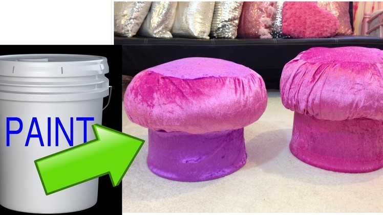 Have you ever think about this idea to Make an ottoman by using recycled materials.