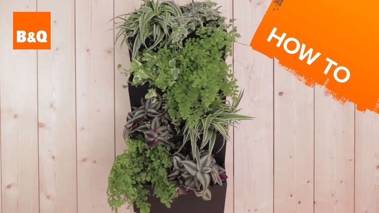 How to create a vertical planter