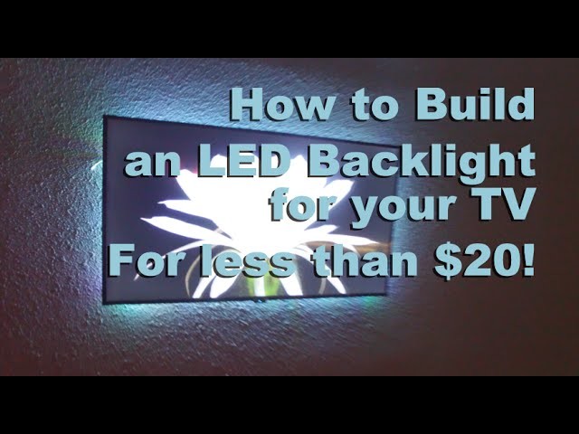 How To Install LED Backlight Behind TV | HomeSteadHow.com