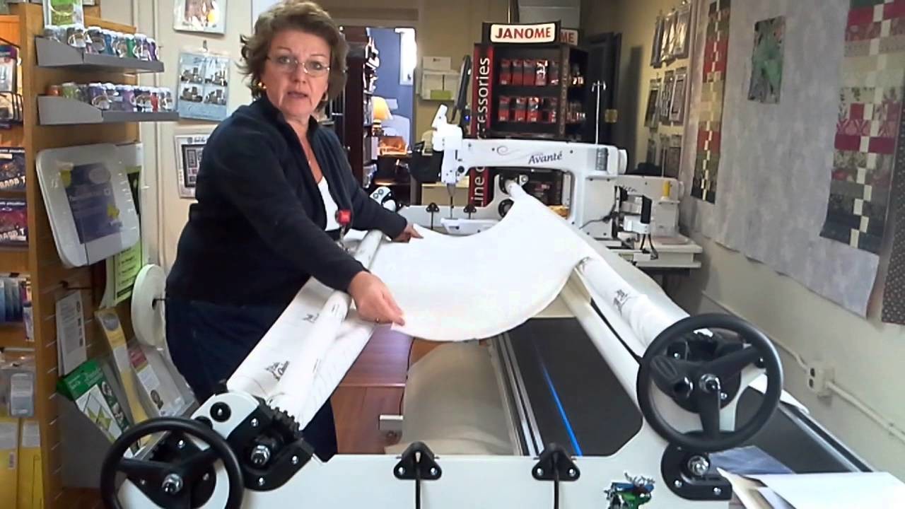 How to load a quilt on your Handiquilter longarm.