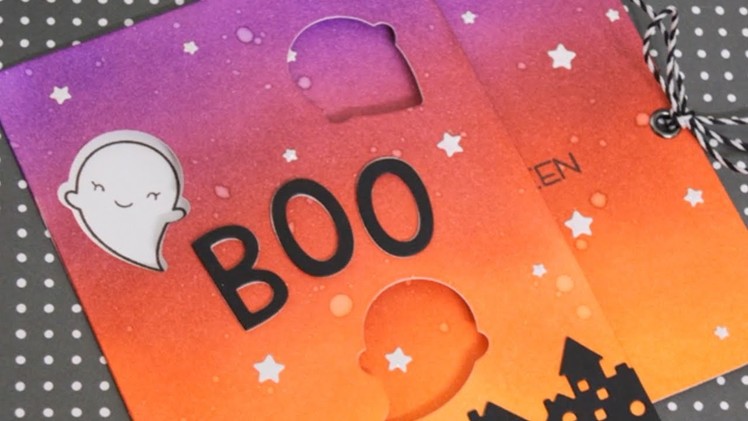 How to make a Halloween slider card