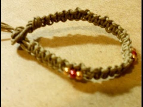 How to make a square knot hemp Bracelet
