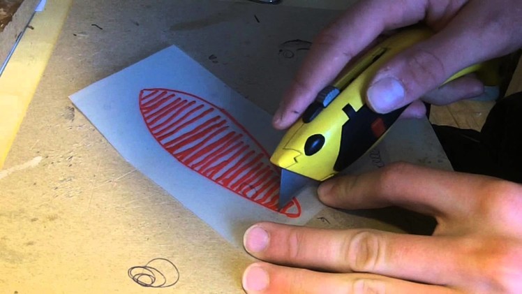 How to make a stencil for painting your homemade lure