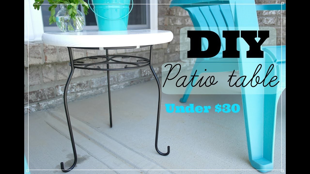 How To Make An Easy Patio Table || Cost less than 30 dollars || Outdoor DIY