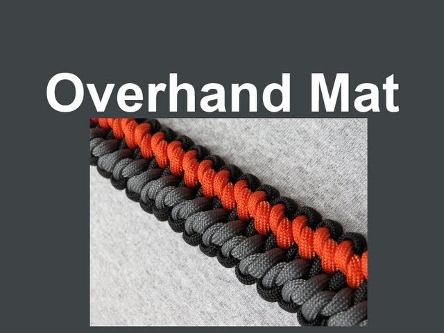 How to make an Overhand Mat Paracord Bracelet Tutorial (Paracord 101)