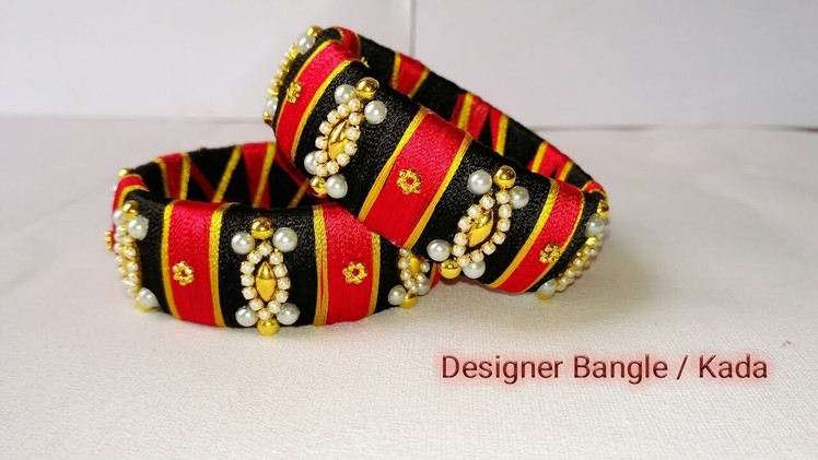 How To Make Designer Bangles. Silk Thread Jewellery. Silk Thread Bangle Making Tutorial at home