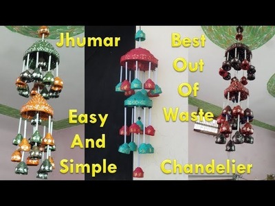 How To Make Jhumar.Chandelier (Diwali Decoration)