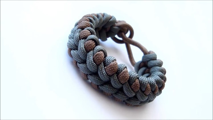 How to make "Scales Crossing" paracord bracelet without buckle