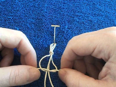 How to Tie a Right Half Square Knot AKA Spiral Knot to Make Hemp Jewelry