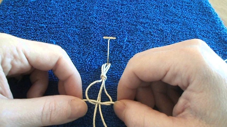 How to Tie a Right Half Square Knot AKA Spiral Knot to Make Hemp Jewelry