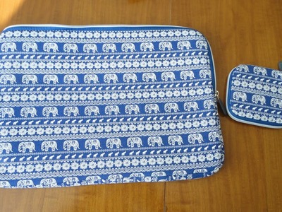 Kamor Bohemian Style Laptop Cover – Blue Elephant