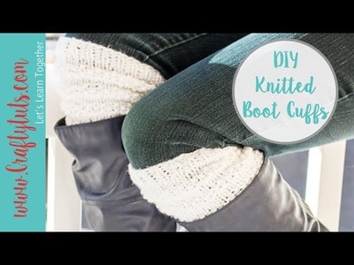 Knitted boot cuffs