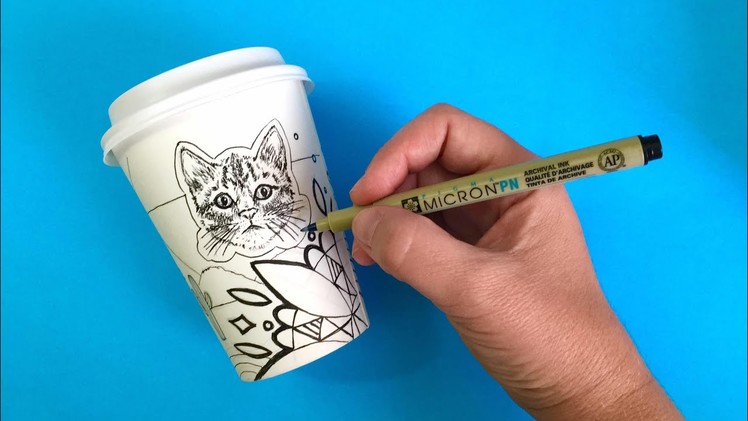 ???? LIVE: Coffee Cup Art Challenge - Drawing Your Suggestions!