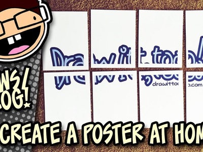 Make a Poster by Printing a Large Image on Multiple Pages | Draw it Too Vlog