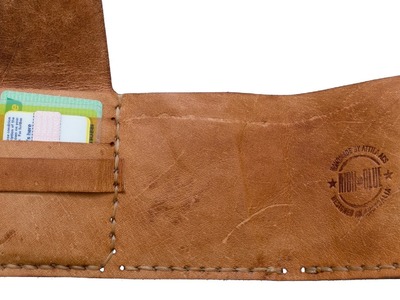 Making a leather wallet based on The Secret Life of Walter Mitty