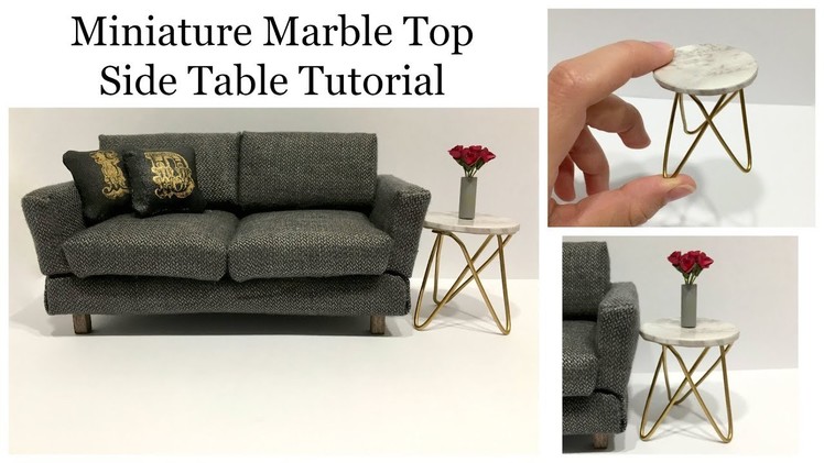 Miniature Marble Top Side Table Tutorial