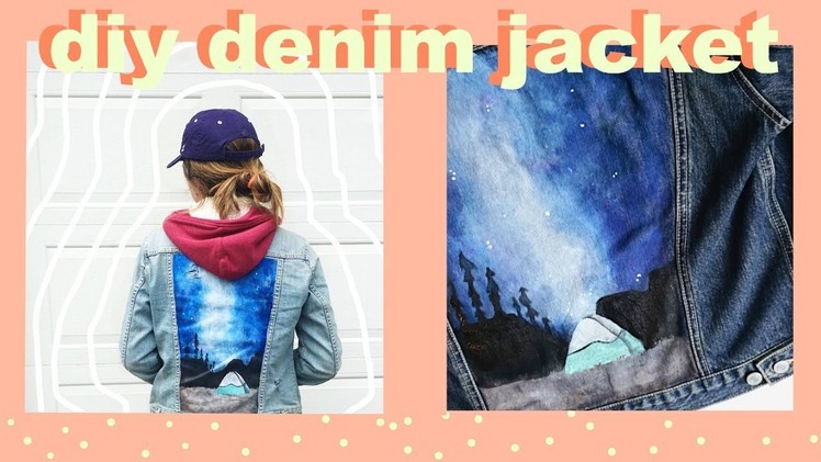 Painting denim jacket. art vlog