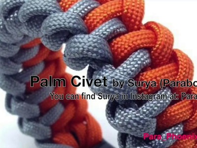 Palm Civet paracord bracelet by Surya (paraborneo)
