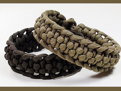 Paracord Bracelet: "Alligator Back" Bracelet Design Without Buckle
