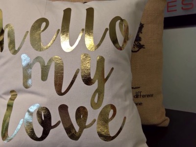 Printing Gold Foil On Decorative Pillows - Anajet MP5i