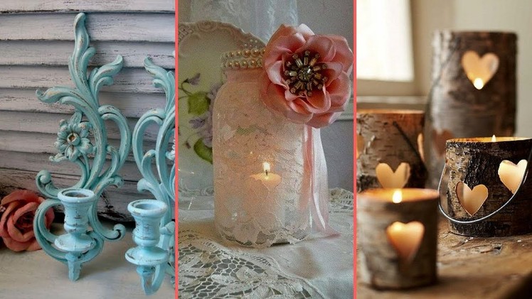 ❤ Rustic & Shabby chic Candle holder decor ideas | Interior design & Home Decor| Flamingo mango ❤