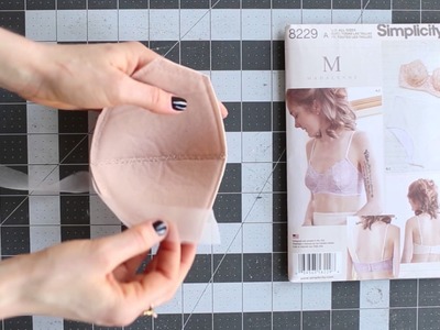 Sew Your Own Bra I How To Finish Top Edge of Foam Bra Cup