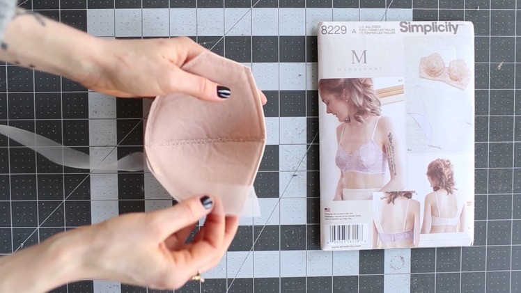 Sew Your Own Bra I How To Finish Top Edge of Foam Bra Cup