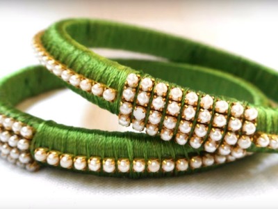 Silk Thread Bangles Collections 2017 | Earrings,Bangles,Jhumkas,Necklace