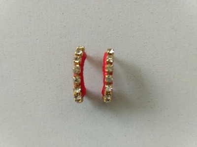 Silk Thread Stone Earrings