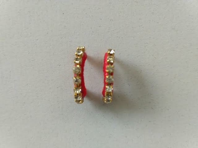 Silk Thread Stone Earrings