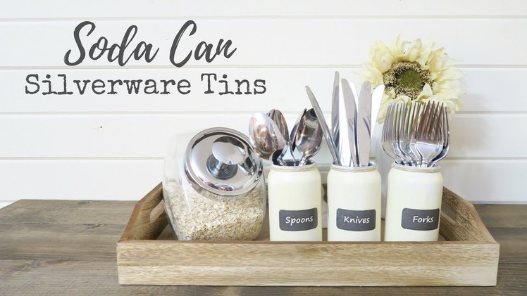Soda Can Silverware Tins | Vintage Inspired Up-Cycled Tins
