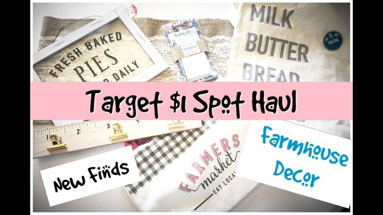 Target Dollar Spot Haul FARMHOUSE Decor