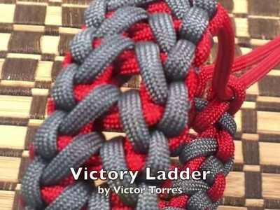 The Victory Ladder Paracord Bracelet by Victor Torres without buckle