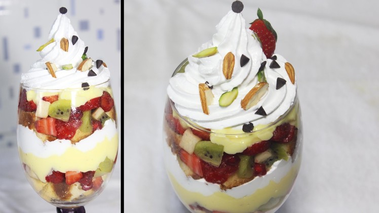 Trifle Pudding | Quick & Easy Homemade No Bake Dessert Recipe | Kanak's Kitchen