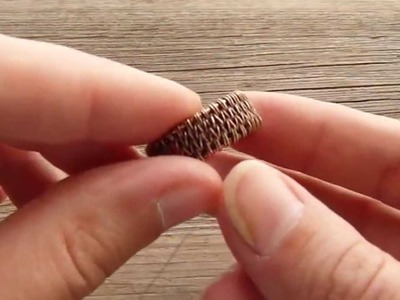 Weaved ring for men