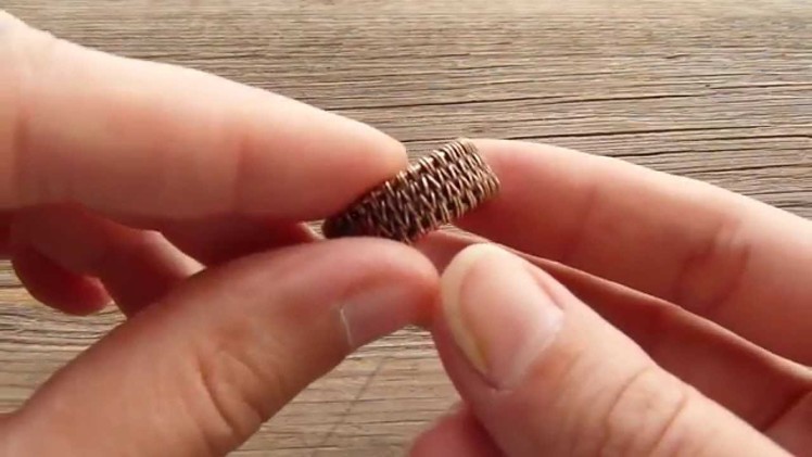 Weaved ring for men