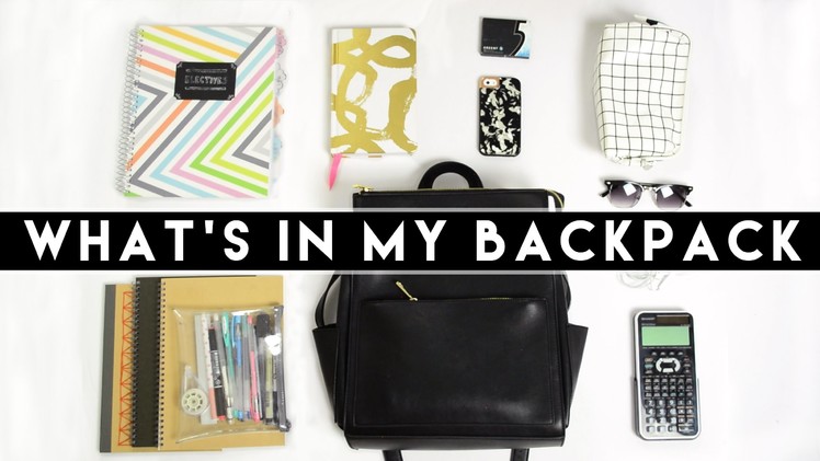 WHAT'S IN MY BACKPACK | amandarachlee