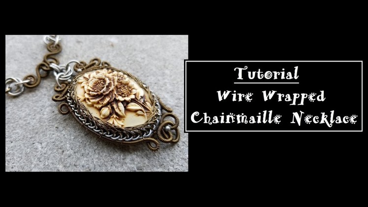 Wire Wrap Chainmaille Necklace