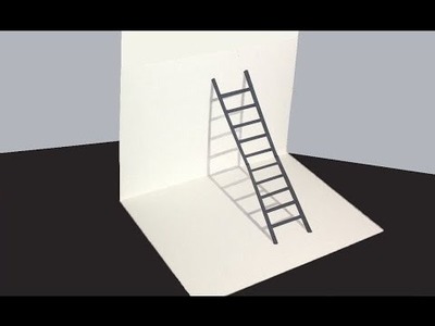 3D drawing ladder,easy to draw step by step