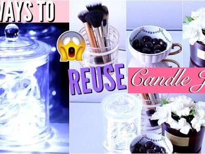5 INCREDIBLE Ways to Reuse Candle Jars! DIY Candle Jar Decor