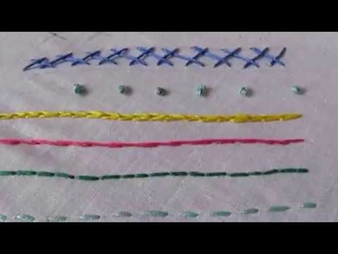 Amazing Hand Embroidery Basic Stitches for children