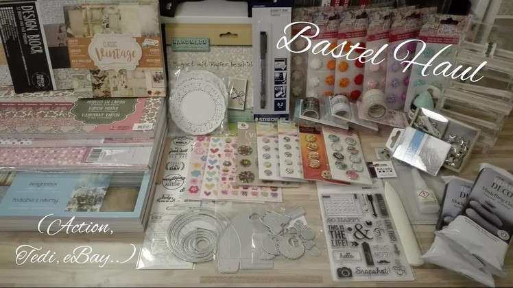 Bastel Haul Scrapbooking & Karten (Action,Tedi,eBay)