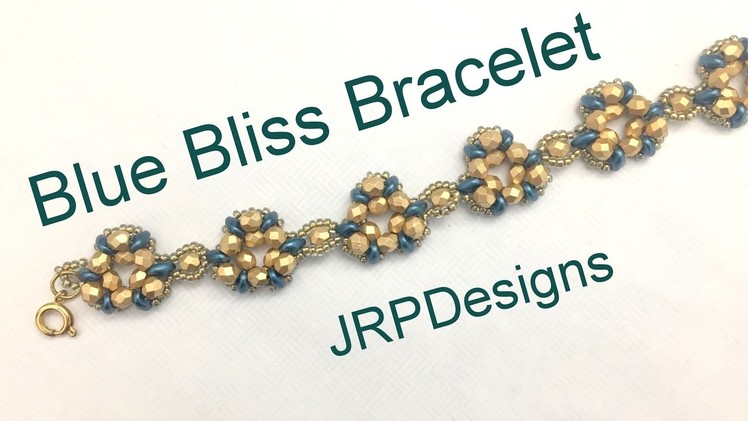 Blue Bliss Bracelet--Intermediate Left Hand Beading Tutorial