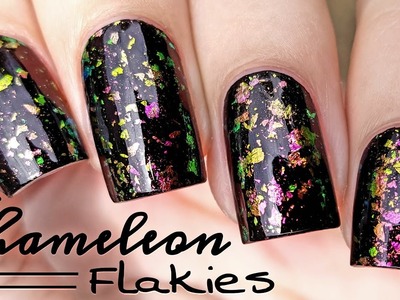 Chameleon Flakies | Fast & Easy DIY Nails | Born Pretty Store Review
