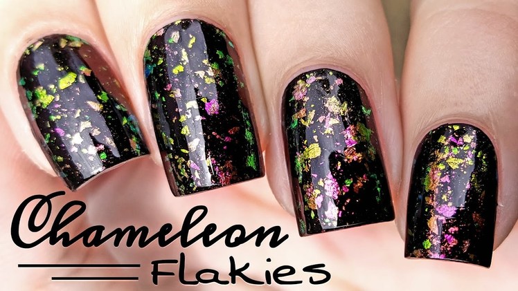 Chameleon Flakies | Fast & Easy DIY Nails | Born Pretty Store Review