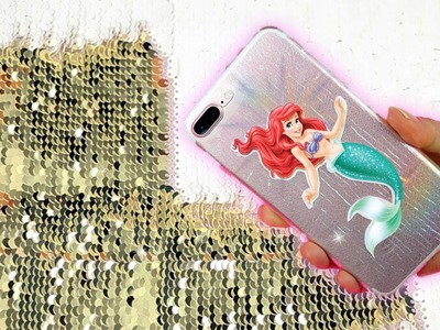變色美人魚手機殼 Color Changing Mermaid Sequin Phone Case.DIY  Mermaid Phone Case